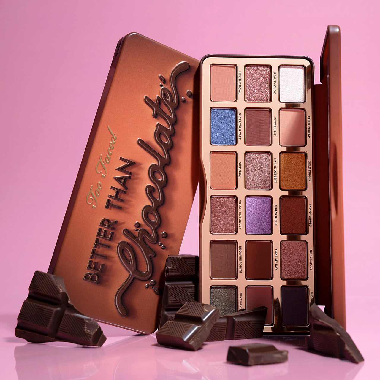 Too Faced Better Than Chocolate Eyeshadow Makeup Palette | High Pigment, Shimmer + Matte, 0.7 Ounce