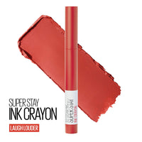 Thumbnail for Maybelline SuperStay Ink Crayon Matte Longwear Lipstick With Built-in Sharpener, Laugh Louder, 0.04 Ounce