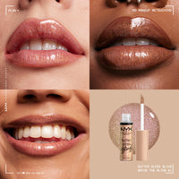 Thumbnail for NYX PROFESSIONAL MAKEUP Butter Gloss Bling Lip Gloss, Non Sticky and Shiny Vegan Lip Makeup - Bring The Bling