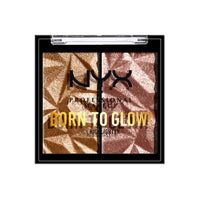 Thumbnail for NYX PROFESSIONAL MAKEUP Born To Glow Icy Highlighter Duo - Bout The Bronze