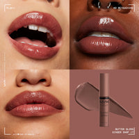 Thumbnail for NYX PROFESSIONAL MAKEUP Butter Gloss, Non-Sticky Lip Gloss - Ginger Snap (Chocolate Brown)