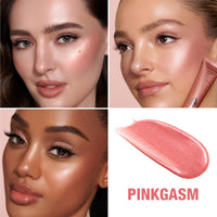 Thumbnail for Charlotte Tilbury Glowgasm Beauty Light Wand Liquid Highlighter Makeup - Soft-Focus Pink Highlighter & Blush for Cheeks - Pearlescent, Weightless Radiant Finish - Pinkgasm
