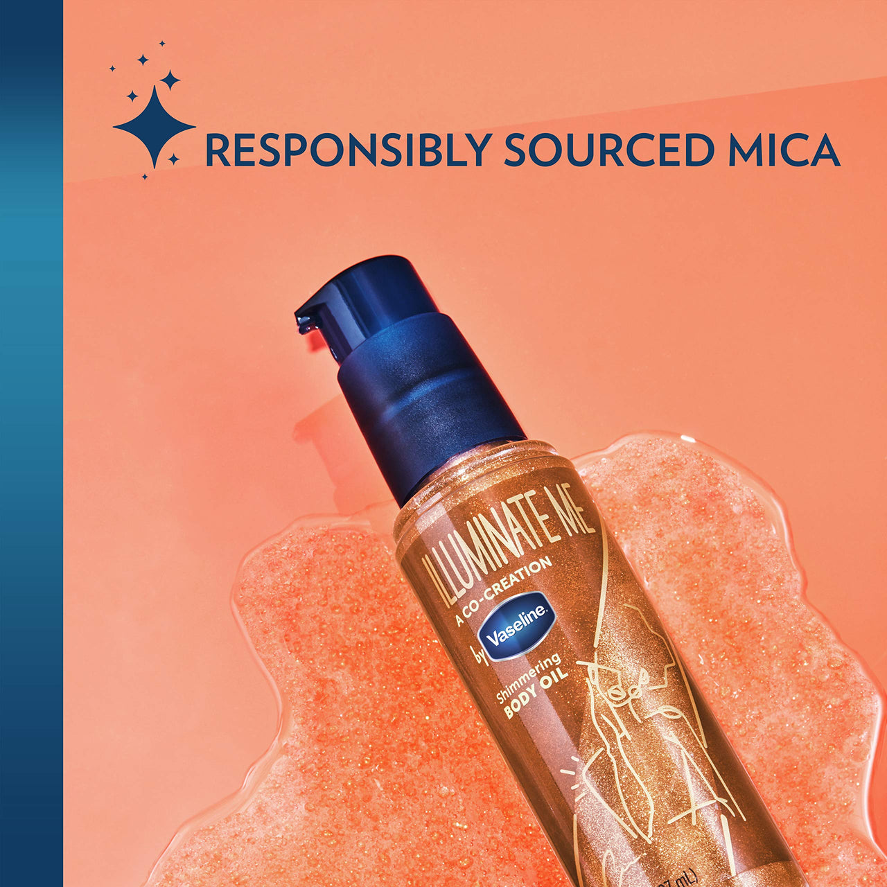 Vaseline Illuminate Me Body Butter & Oil - Shimmering Body Bronzer, Hydrating Whipped Organic Shea Butter with 24-Hour Moisture for Melanin-Rich Skin, Radiant Glow Oil (2 Piece Set)