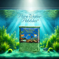 Thumbnail for Pure Water Pebbles Aquarium Gravel, 2-Pound, Emerald Green