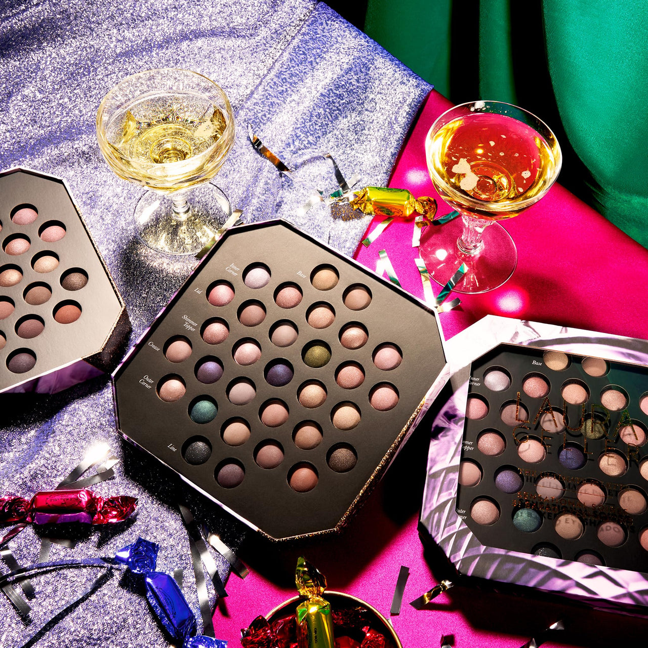 LAURA GELLER NEW YORK The Ultimate Palette Baked Eyeshadow Palette Sensation Soiree - 31 shades - Matte and Shimmer Shades - Pigmented Crease-Proof Eye Makeup