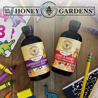 Thumbnail for Honey Gardens Elderberry Syrup for Kids with Honey, Kids Elderberry Syrup, 6.4 mg of Elderberry Honey Syrup with Organic Raw Honey, Organic Echinacea Purpurea and Elderflower, 24 Servings, 4 FL. OZ.