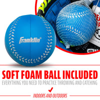 Thumbnail for Franklin Sports Neo-Grip Teeball Gloves, Blue, Right Hand Throw