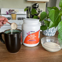 Thumbnail for Now Foods Supplements, Multi Collagen Protein Types I, II & III Powder, Bone, Joint, and Skin Health, 16 oz (454 g)