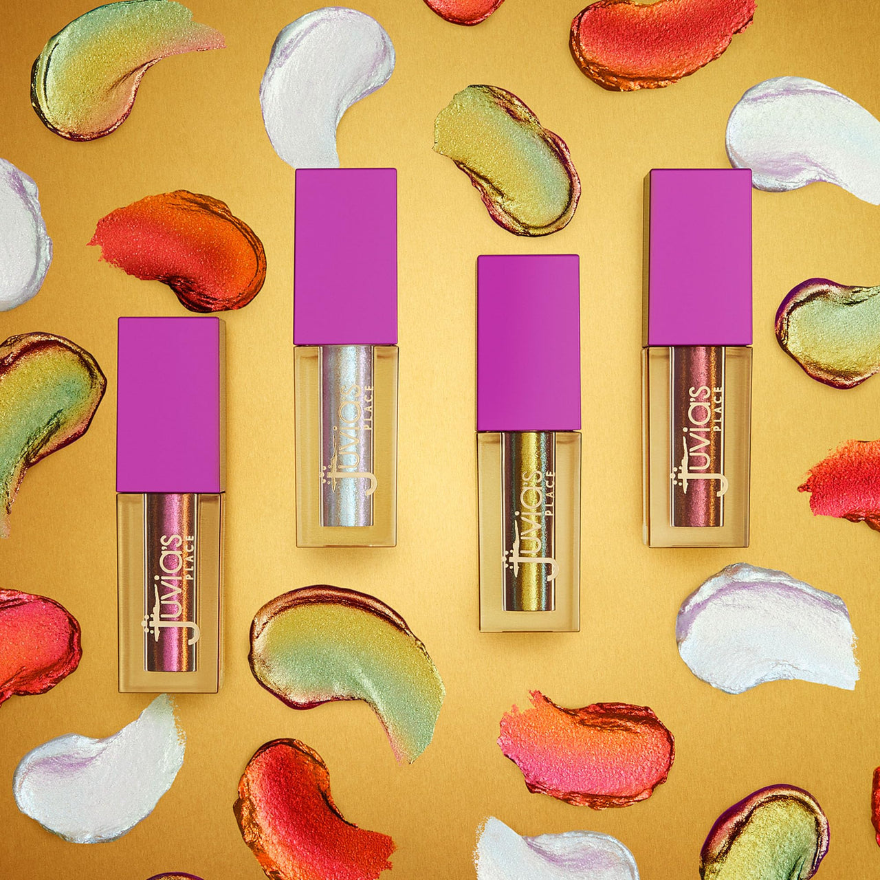 Juvia's Place Culture Duochrome Liquid Eyeshadow - Multi-colored Glitter Liquid Eye Makeup for Shine, Sparkly Makeup for Eyes, Women's Glitter Makeup Kit Addition (Fula)