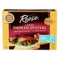 Thumbnail for Reese Large Smoked Oysters, 3.7 Ounce (Pack of 10)
