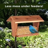 Thumbnail for Kaytee Wild Bird No Mess Food Seed Blend For Blue Jays, Woodpeckers, Juncos, Cardinals, Grosbeaks, Sparrows, and Finches, 5 Pound