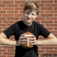 Thumbnail for Passback Junior Composite Football, Ages 9-13, Youth Training Football, (Ships Deflated)