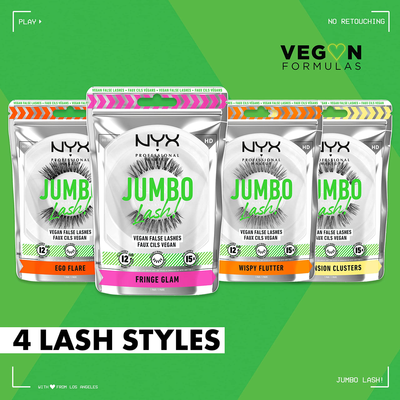 NYX PROFESSIONAL MAKEUP Jumbo Lash! 2-In-1 Eyeliner & Lash Adhesive - Baddest Black