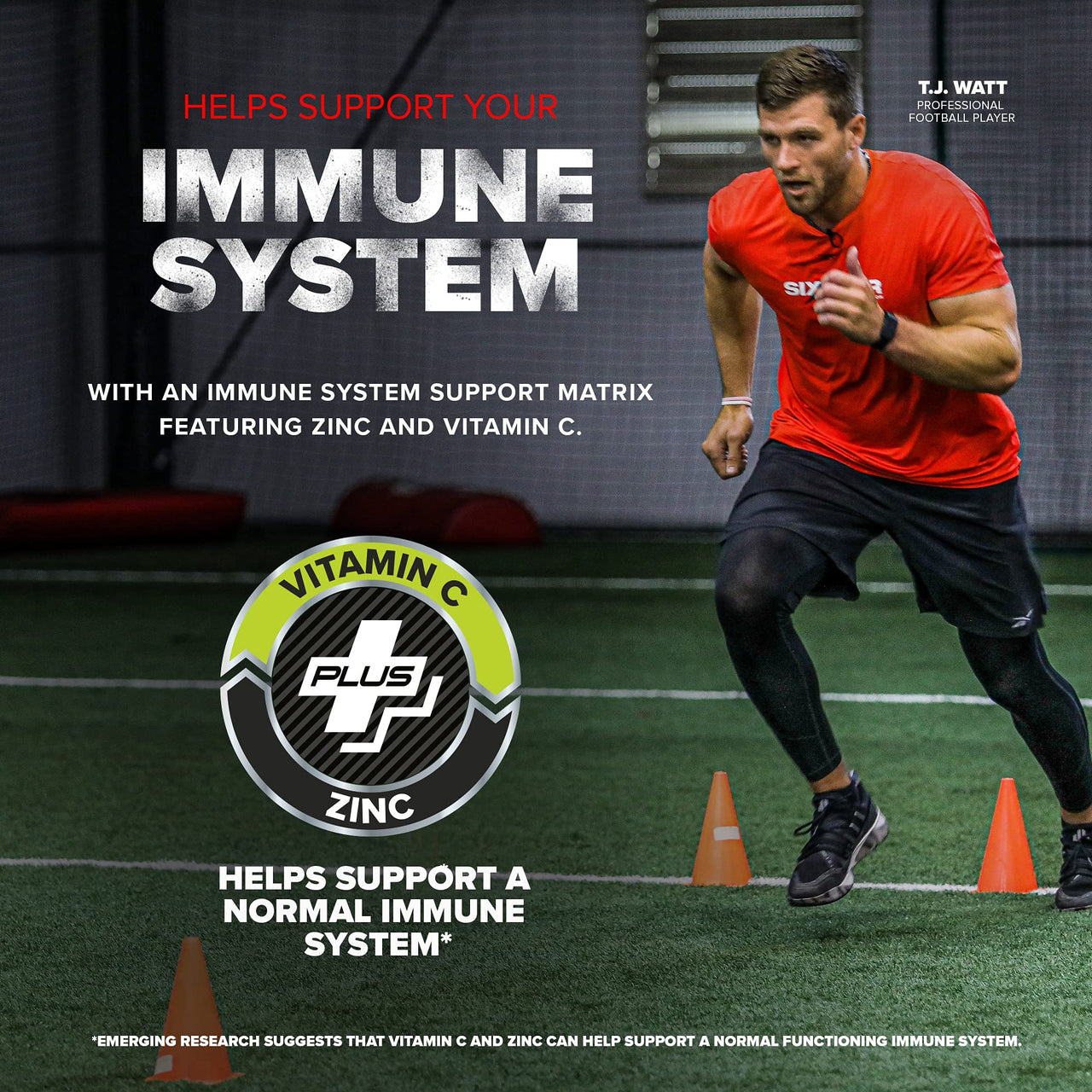 Six Star Whey Protein Plus Powder + Immune Support, Isolate & Peptides + Muscle Builder for Gain & Recovery, Strawberry, 32 Oz