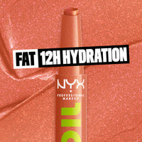 Thumbnail for NYX PROFESSIONAL MAKEUP Fat Oil Slick Click, Lightweight, Buildable, Pigmented Vegan Lip Balm - Hits Different