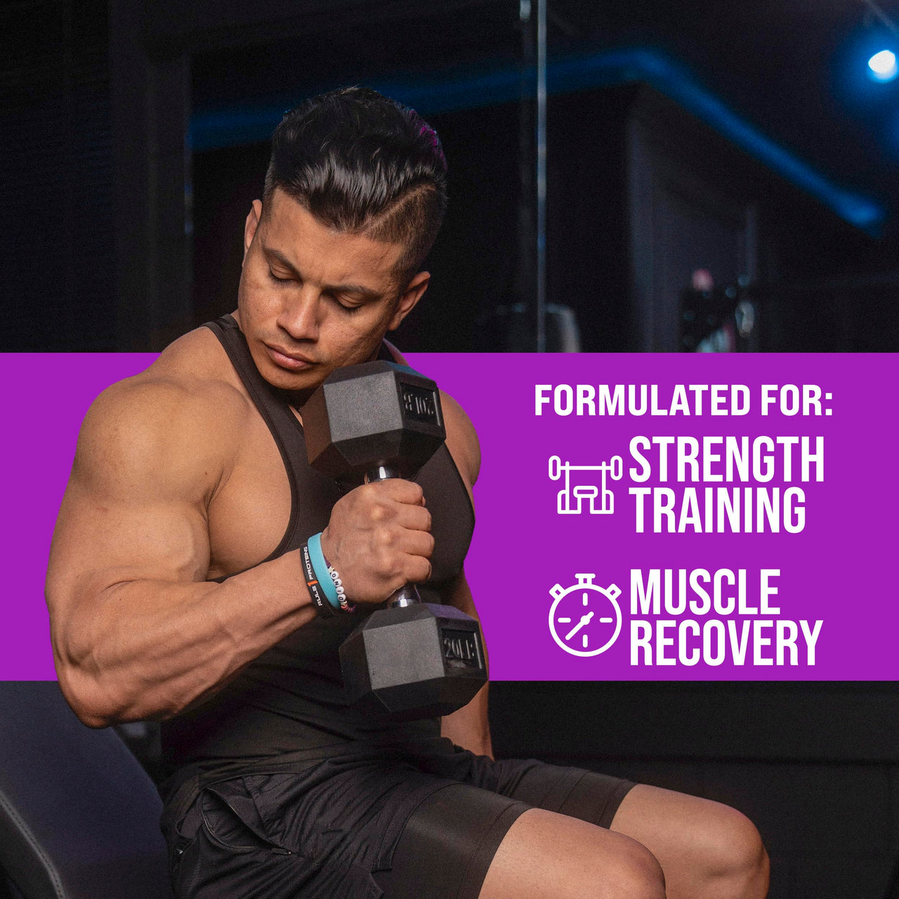 Rule 1 Proteins Casein Protein - 25g Protein and 11g EAAs Per Serving from Slow-Release Micellar Casein for Overnight Recovery and Sustained Delivery Between Meals (2 Pounds, Cookies & Crème)
