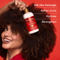 Thumbnail for SheaMoisture Curl Stretch Conditioner Kalahari Melon Oil Infused with Hyaluronic Serum, Hydration Hero Deeply Moisturizes and Repairs Damage, for Easy Detangling and Styling 13 Fl Oz