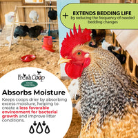 Thumbnail for Progressive Planet Fresh Coop Odor Control, 20lbs - Ammonia Neutralizer & Moisture Absorption for Poultry - Food-Grade Diatomaceous Earth & Citric Acid - Extends Bedding Life & Improves Freshness