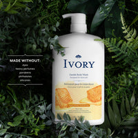 Thumbnail for Ivory Body Wash Gentle, Free of dyes, parabens, and phthalates, Honey Scent, 35 oz