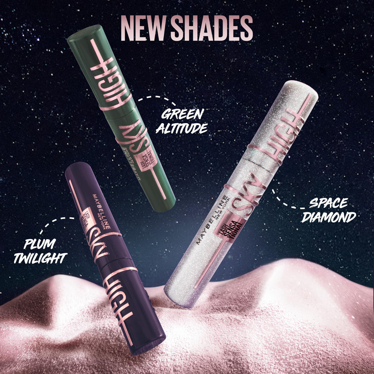 Maybelline Lash Sensational Sky High Washable Mascara Makeup, Volumizing, Lengthening, Defining, Curling, Multiplying, Buildable Formula, True Brown, 1 Count