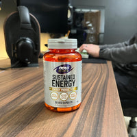 Thumbnail for Now Foods Sports, Sustained Energy Energy Production* Mental Alertness* Sustained Release Caffeine with B Vitamins 90 Veg Capsules