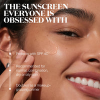 Thumbnail for Supergoop! Unseen Sunscreen - SPF 40 - Invisible, Broad Spectrum Face Sunscreen + Makeup-Gripping Primer - Weightless, Scentless, Oil Free - For All Skin Types & Skin Tones - 1.7 fl oz