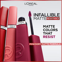 Thumbnail for L'Oreal Paris Infallible Matte Resistance Liquid Lipstick, up to 16 Hour Wear, Wedding Night 650, 0.16 Fl Oz
