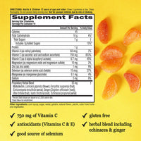Thumbnail for Airborne Vitamin C 750mg (per Serving) Zesty Orange Flavored Gummies (42 Count in a Bottle), Gluten-Free Immune Support Supplement with Vitamins A C E, Selenium, Echinacea, Ginger, Antioxidant