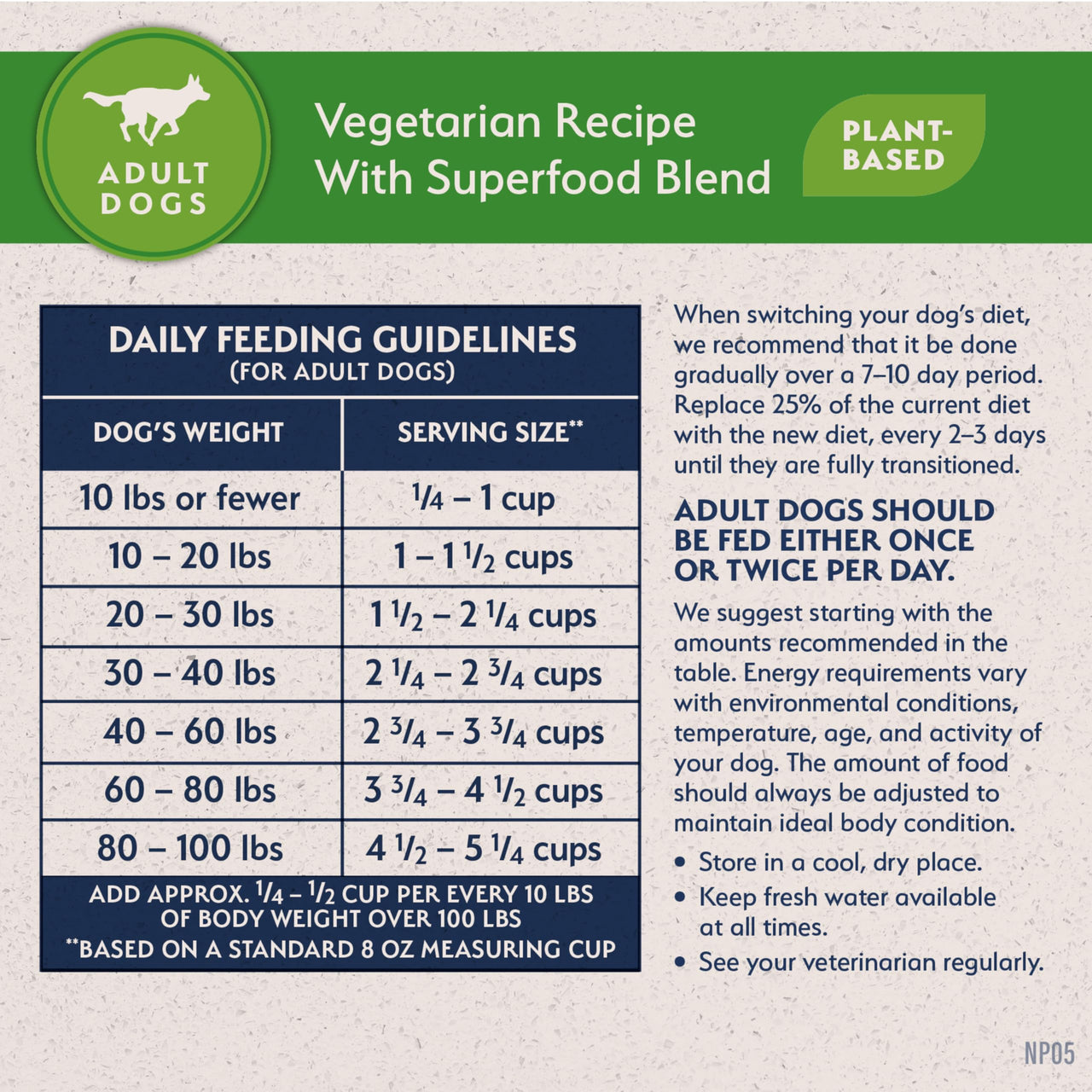 Natural Balance Limited Ingredient Adult Dry Dog Food with Vegan Plant Based Protein and Healthy Grains, Vegetarian Recipe, 4 Pound (Pack of 1)