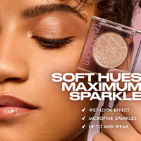 Thumbnail for URBAN DECAY 24/7 Moondust Glitter Eyeshadow Single - Sparkly Eye Glitter Makeup, Long-lasting, Highly Reflective Shimmer, Eye Shadow Topper, Space Cowboy (Champagne Gold Silver Sparkle) - 0.06 oz