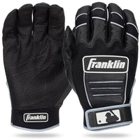 Thumbnail for Franklin Sports MLB CFX Pro Baseball Batting Gloves - Black - Adult Small