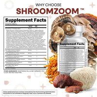 Thumbnail for Clean Nutraceuticals Lions Mane 20in1 Mushroom Supplement with Turkey Tail Reishi Cordyceps Chaga Maitake Meshima Poria Cocos Shiitake Oyster Porcini Enoki - 1 Pack