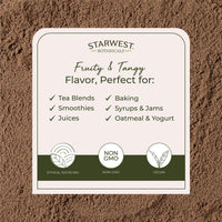 Thumbnail for Starwest Botanicals Rosehips Powder Organic - Dried Herb for Tea & Baking, Finely Ground, Certified Kosher, Non-GMO - Bulk 1 lb Bag