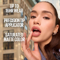Thumbnail for Maybelline Super Stay Matte Ink Liquid Lipstick Makeup, Long Lasting High Impact Color, Up to 16H Wear, Ringleader, Mauve Pink, 1 Count, Packaging May Vary