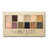 Thumbnail for Maybelline The 24K Nudes Gold Eyeshadow Palette Makeup, 12 Pigmented Matte & Shimmer Shades, Blendable Powder, 1 Count