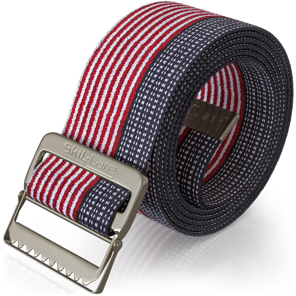 Skil-Care Cotton Gait Belt, Stars & Stripes Design, Gait Belt for Seniors, 60” L x 2” W, Secure Metal Buckle, Durable Cotton Webbing Transfer and Physical Therapy Belt, 252015