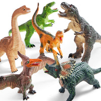 Thumbnail for JOYIN Big Dinosaur Toys for Toddlers, 6 Piece Large Soft Dinosaur Figures with an Educational Book, Jumbo Realistic Toys for Boys and Girls Gift, Birthday Easter Gifts for Kids Ages 1 2 3 4 5