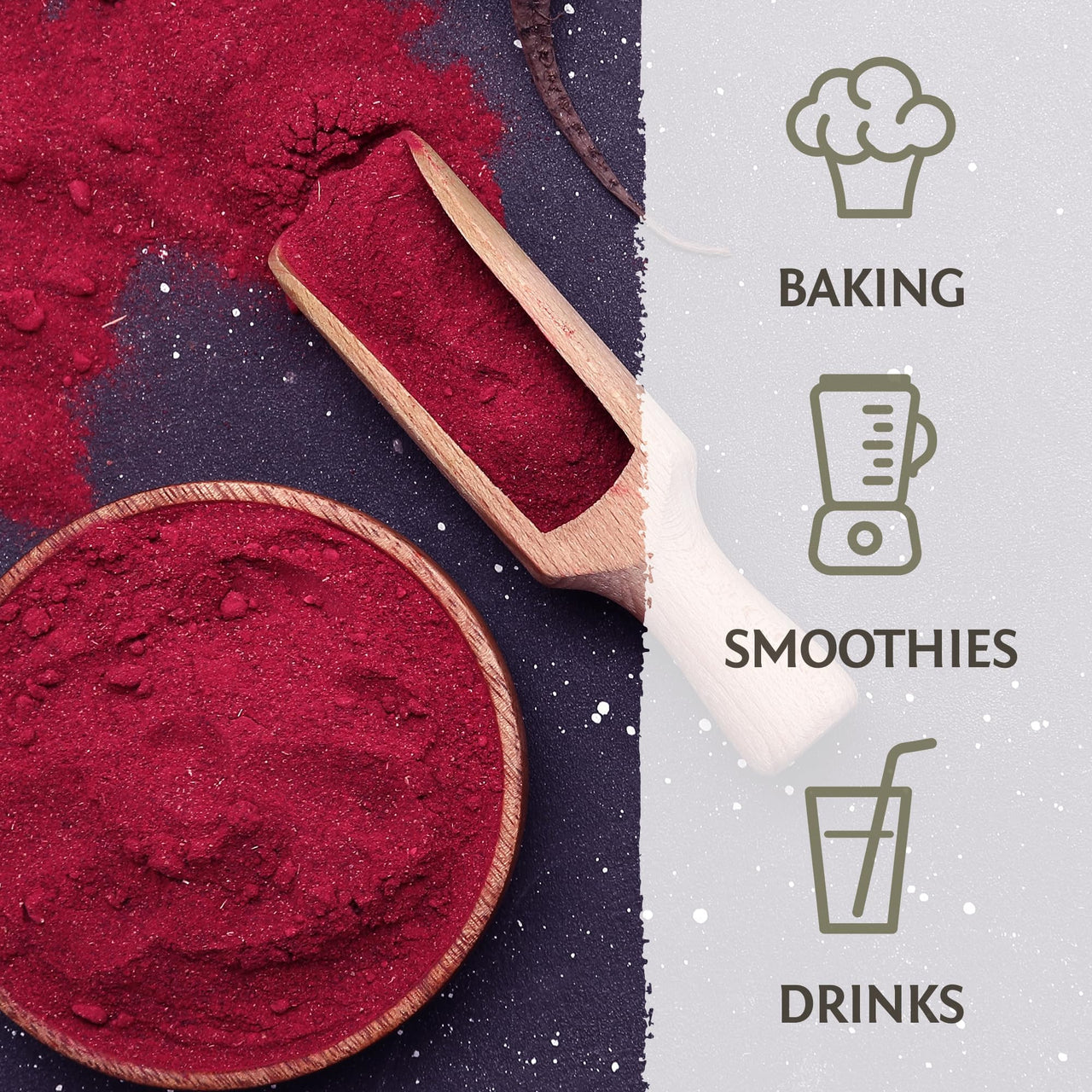 Sunwarrior Beet Root Powder Nitric Oxide Increase Stamina Blood and Flow Circulation Natural Non-GMO Keto Vegan Superfood for Smoothies Acai Pudding Baking 360g sq tub (90 Servings) Organic Harvest