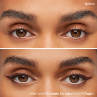 Thumbnail for Kosas Soulgazer Gel Eyeliner (Gravitate) - Waterproof, Smudge-Proof Pen with Hyaluronic Acid - Retractable Eyeliner Pencil with Sharpener & Smudger, Long-Lasting - Creamy Beige Matte