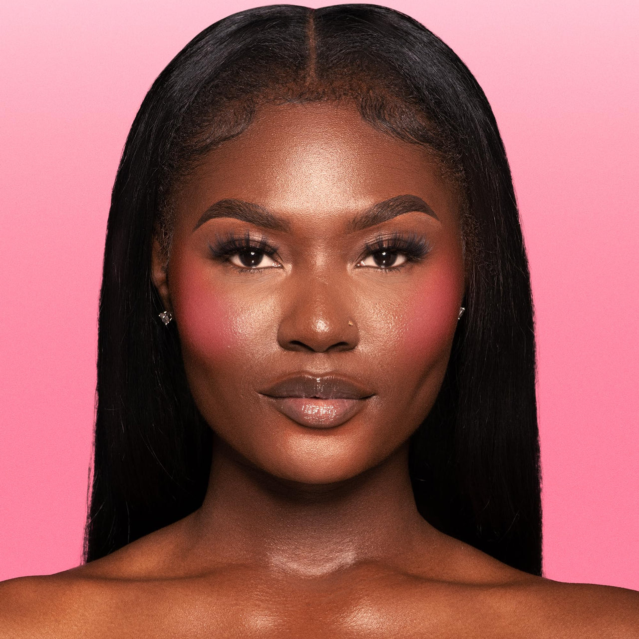 Juvia's Place Blushed Liquid Blush Lighter Pink Lady Glow - Liquid Blush for Cheeks with Luminous Glow, Long-Wearing, Buildable & Highly-Pigmented Makeup, Easy to Blend