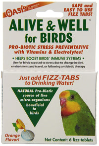 Thumbnail for OASIS #80070 Alive and Well, Stress Preventative & Pro-Biotic Tablets for Birds, white, 1 Count (Pack of 1)