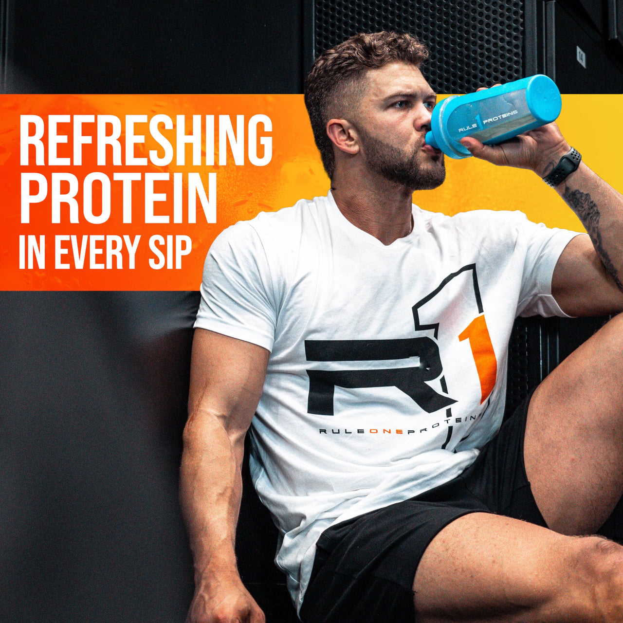 Rule 1 Proteins Clear Whey Isolate - 20g All-Whey Isolate Protein Mix, Over 9g EAAs, 90 Calories, Zero Sugar, Easy to Digest, Light, Crisp, and Refreshing Taste (27 Servings, Peach Mango)