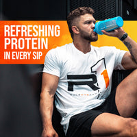 Thumbnail for Rule 1 Proteins Clear Whey Isolate - 20g All-Whey Isolate Protein Mix, Over 9g EAAs, 90 Calories, Zero Sugar, Easy to Digest, Light, Crisp, and Refreshing Taste (27 Servings, Peach Mango)