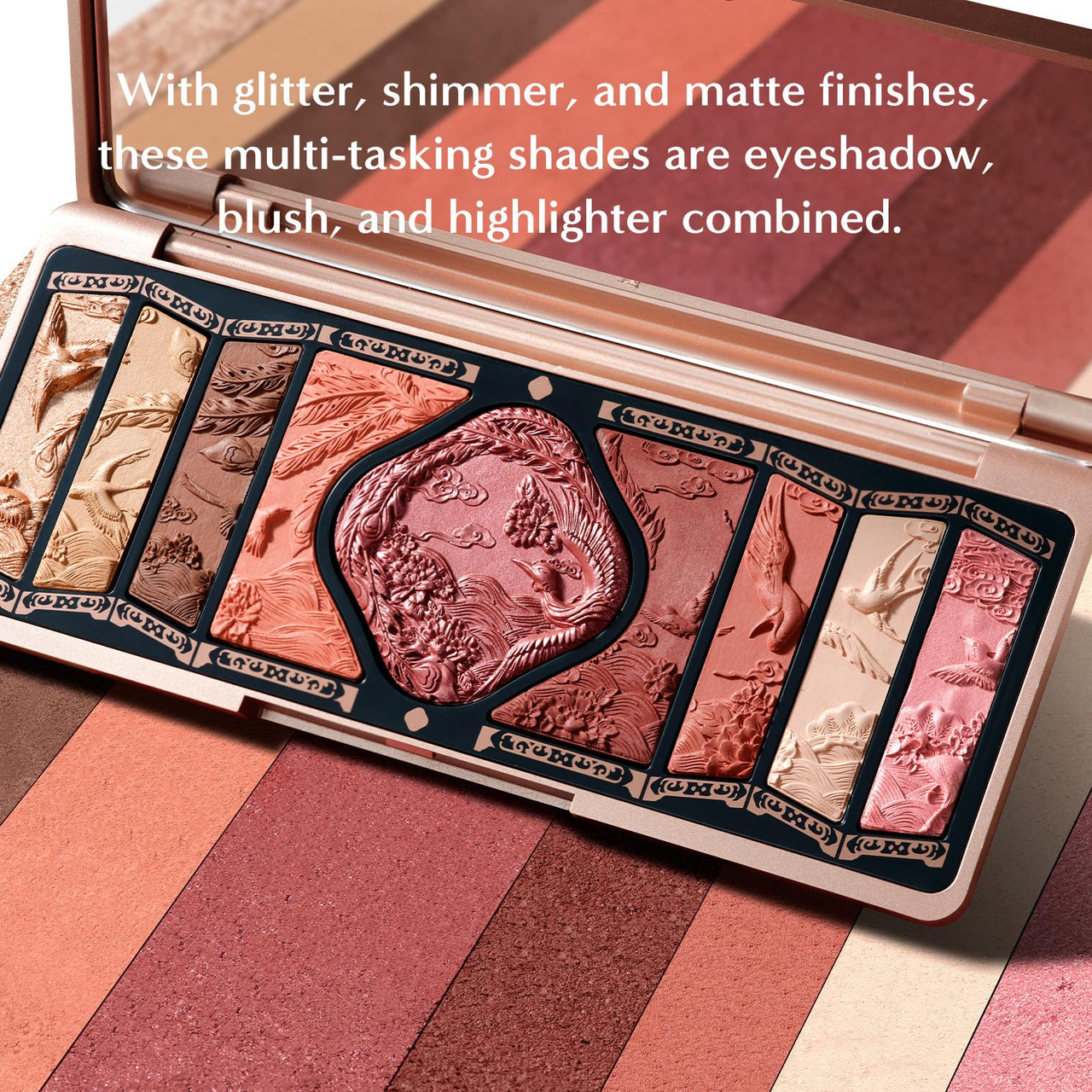 FLORASIS Floral Engraving Phoenix Makeup Palette (04 Burgundy Sunset)