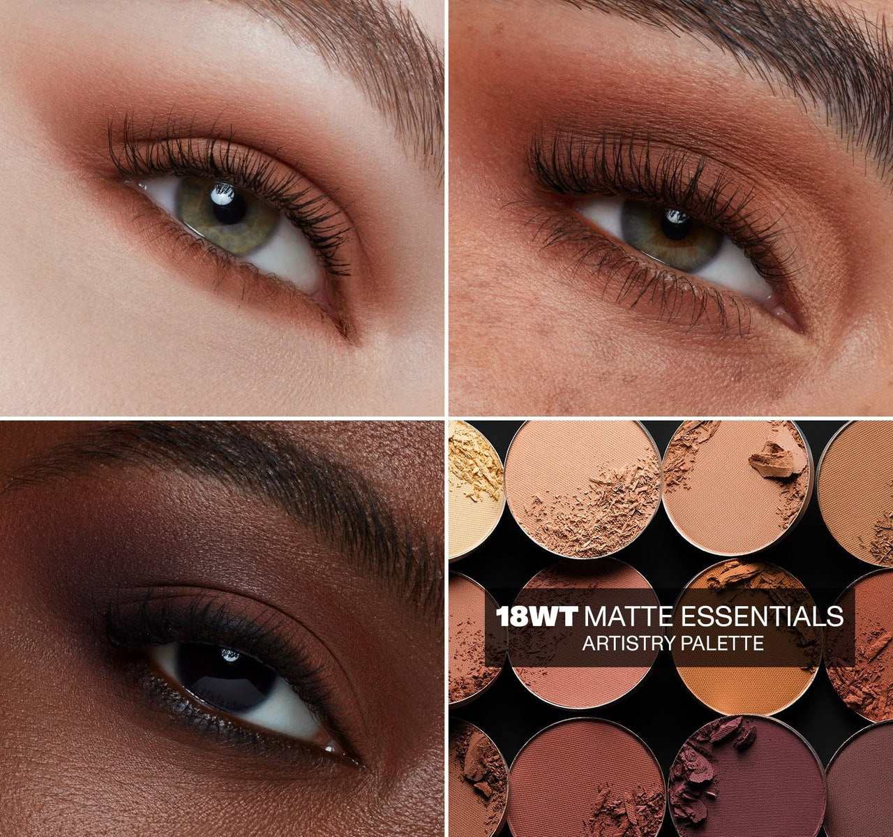 Morphe 18WT Makeup Palette - Matte Essentials Artistry Palette with Warm Toned, All-Matte Shades - Made to Build, Blend & Layer Flawlessly for Everyday, Versatile Makeup Looks (0.68 oz)