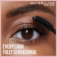 Thumbnail for Maybelline Lash Sensational Washable Mascara, Lengthening and Volumizing for a Full Fan Effect, Midnight Black, 1 Count