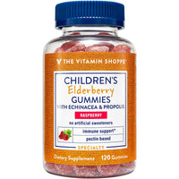 Thumbnail for Children's Elderberry Gummies with Echinacea & Propolis - Immune Support - Raspberry (120 Gummies)