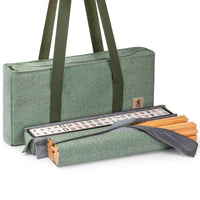 Thumbnail for Yellow Mountain Imports American Mahjong Set, “Atlantica” with Fabric Case, 4 Wooden Pusher Racks, Wind Indicator, Dice & Wright Patterson Count Scoring Coins