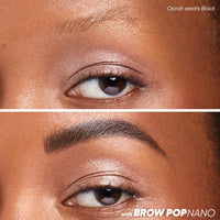 Thumbnail for Kosas Brow Pop Nano Eyebrow Pencil – Ultra-Fine 1mm Micro Brow Pencil with Spoolie, Black