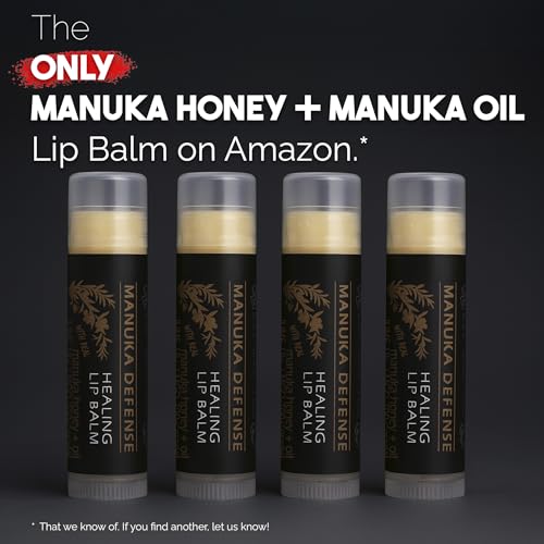 Image 2 of BALM OF GILEAD Manuka Defense Healing Lip Balm - Intensive Moisture Therapy in Tube Pack of 4 - 0.15 oz